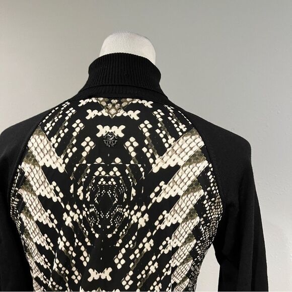 ROBERTO CAVALLI Multicolor Snake Pattern Turtle Neck Dress 44 Bodycon - Picture 9 of 14